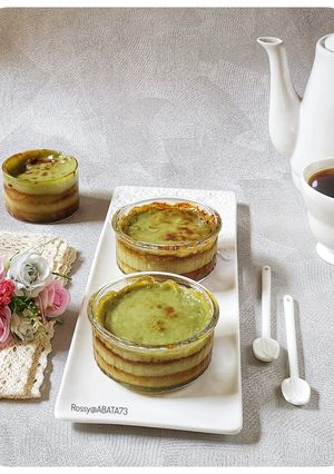 Foto resep Lapis Singkong Matcha Kelapa Muda Keju
