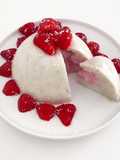 Pudding d’avoine fraises coco