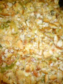 A picture of Chicken noodle casserole.