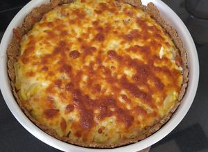 Una foto de Tarta de cebolla con Jamón y Muzarella