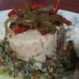 Ensalada de atún y berenjenas a la vinagreta