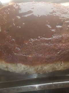 Una foto de Budín de pan con dulce de leche