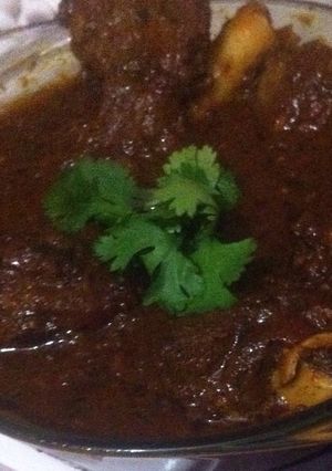 A picture of Malvani Mutton.