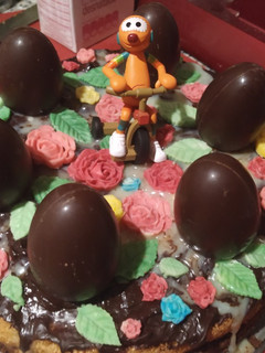 Una foto de Mona de Pascua de chocolate