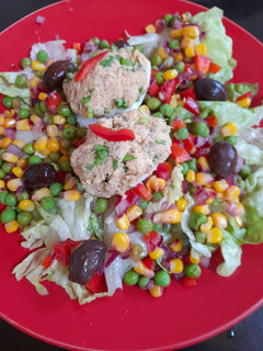 Una foto de Ensalada multicolor