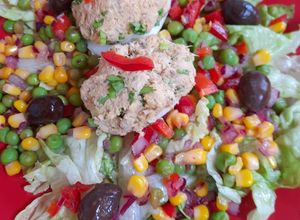 Una foto de Ensalada multicolor