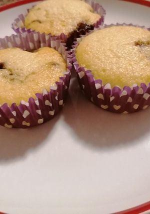Meggyes-nutellás muffin recept fotója
