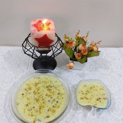 A picture of Rice and sabudana kheer.
