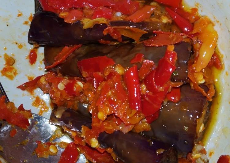 Pecak terong 2 bahan 😍