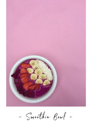 Foto resep Strawberry Pitaya Smoothie Bowl