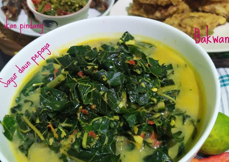 Bumbu mengolah Sayur daun pepaya yang Sempurna
