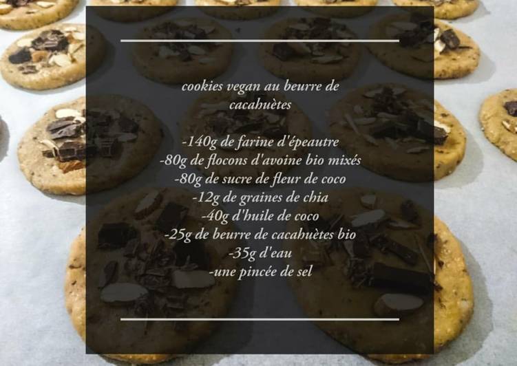 Recette Des Cookies vegan au beurre de cacahuÃ¨tes