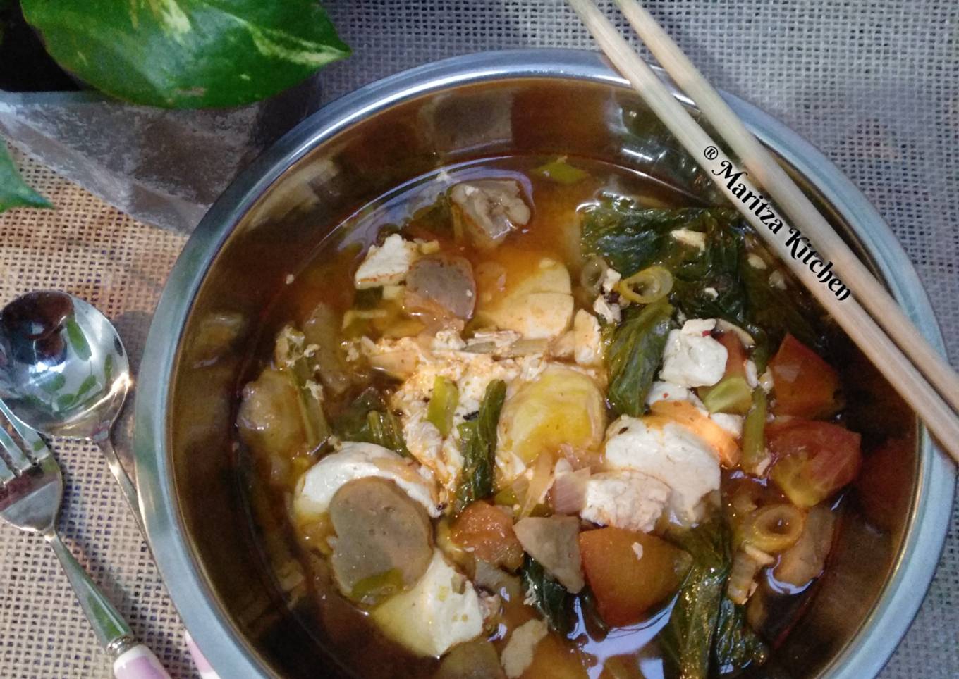 Sup Tahu Pedas (Sundubu Jjigae)