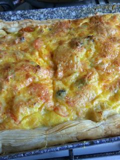 Csirkemelles zöldséges quiche recept fotója