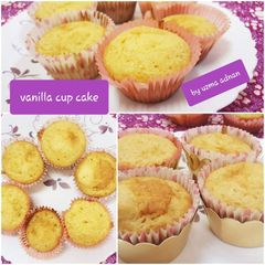 A picture of Vanilla cup cake.