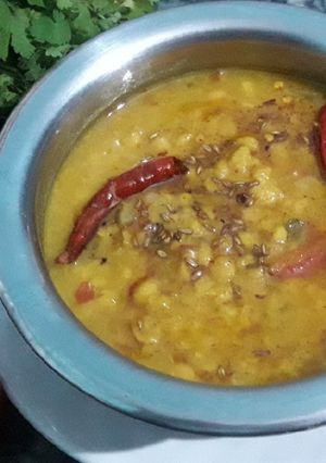 A picture of Arhar dal fry (Tuwar dal fry).