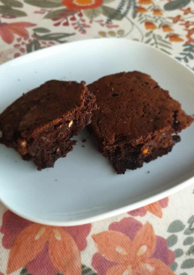 Una foto de 'Casi-Brownie' a la sartén