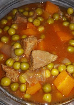 صورة لوصفة يخنة البازلاء