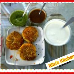 A picture of Aloo Peanut Tikki (Patties) Recipe.
