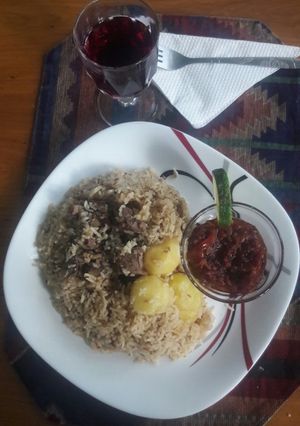 A picture of Beef Pilau.