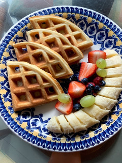Una foto de Waffles caseros