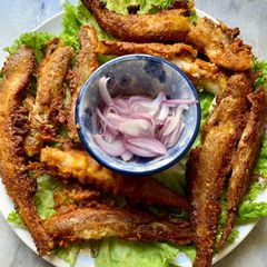 A picture of Crispy Bombay duck (Bombil Fish).