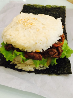Foto resep Rice burger/ burger nasi dengan beef teriyaki