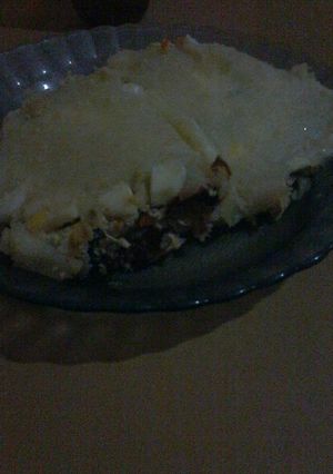 Una foto de Pastel de papas de pollo y espinaca