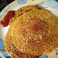 A picture of Besan ka cheela.