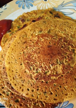 A picture of Besan ka cheela.