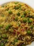 Arroz amarillo con sardinas