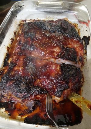 A picture of Asian Baked Ribs.
