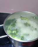 Canh mùng tơi nấu tôm