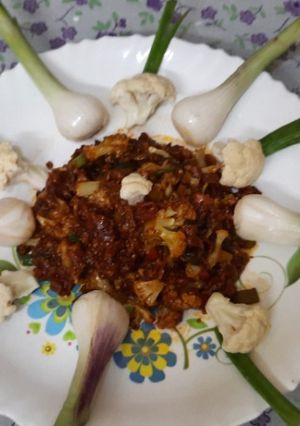 A picture of Gobhi Manchurian Chinese style.