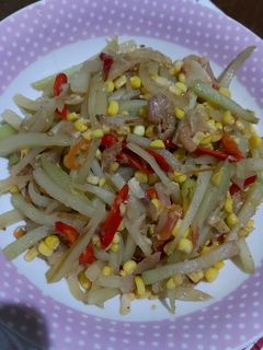 Foto resep Labu siyam oseng jagung manis
