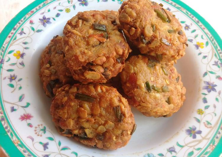 Mendol pedas (perkedel tempe)