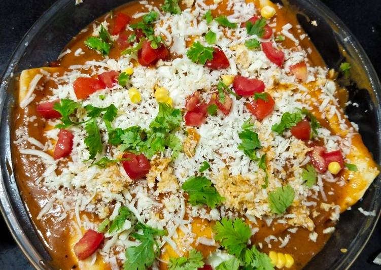 Recipe of Favorite Cheesy vegetable enchiladas