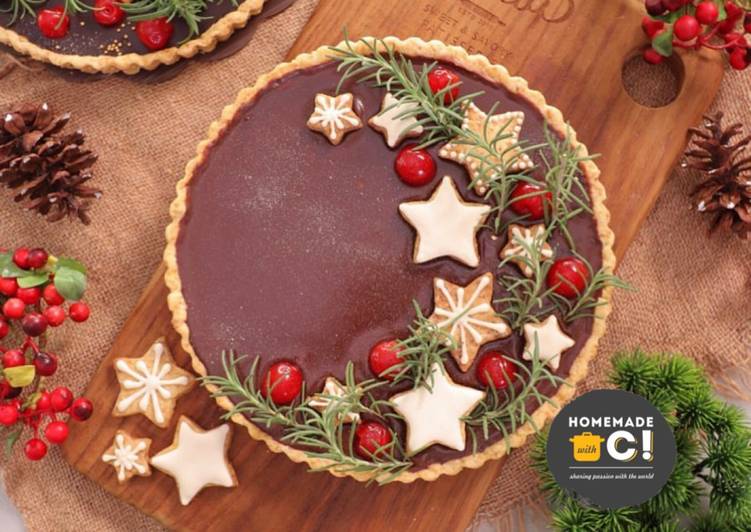 Homemade Espresso Chocolate Tart (Christmas Edition)