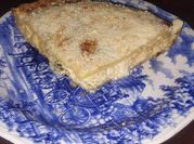 Una foto de tarta de zucchini