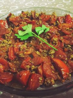 صورة لوصفة طماطه مقليه 🍅🍴