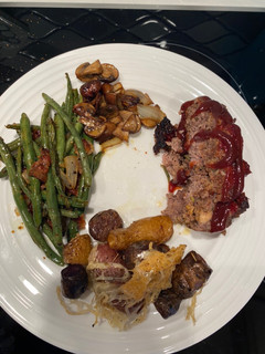 A picture of Roasted Green Beans w Bacon.