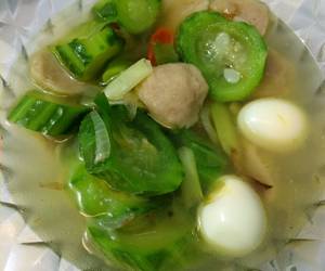 Ini Caranya Sup oyong baksotelur puyuh Nikmat Lezat