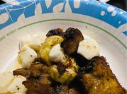 A picture of eggplant mushrooms