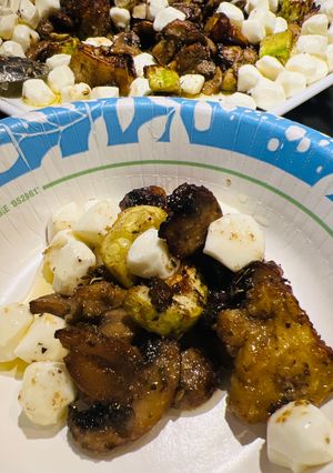 A picture of AirFryer Eggplant with Veggies.