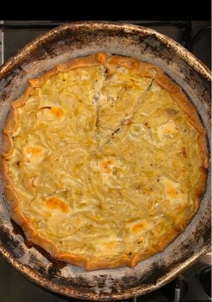 Una foto de Tarta de cebolla