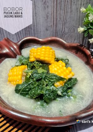 Foto resep Bobor Pucuk Labu & Jagung Manis