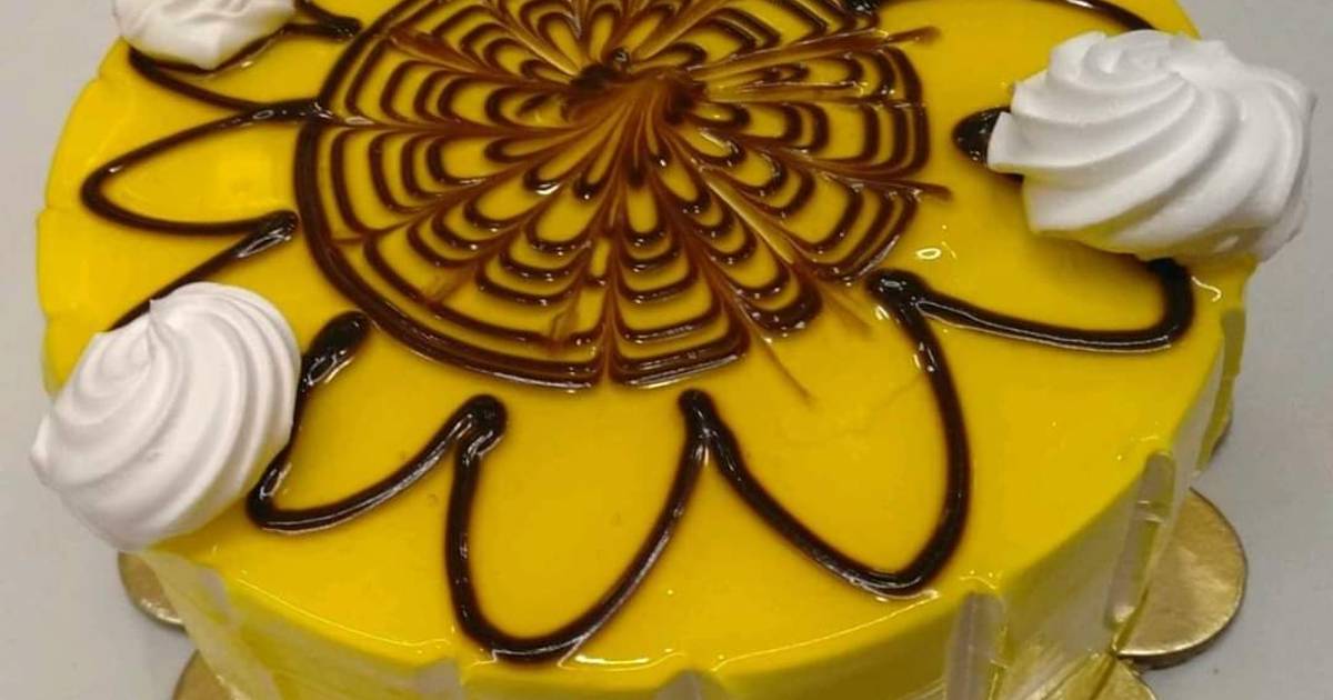 Fresh Pineapple Cake With Homemade gel, Pineapple Cake Recipe From  Scratch,Eggless Bakery Style Cake - YouTube