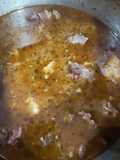 Frijoles cubases con costilla de res