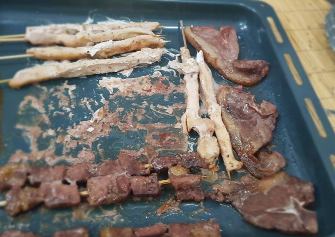 Sate daging, ayam, kambing simple