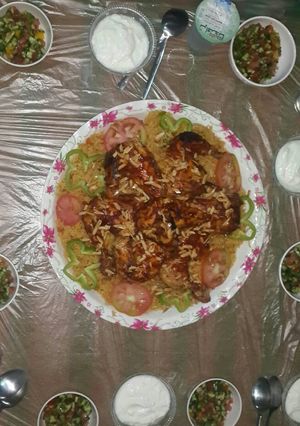 صورة لوصفة كبسة الدجاج بطريقة سهلة ولاااااا اروع 😍